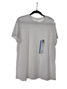 Women’s White Crew Neck Short Sleeve T-Shirt